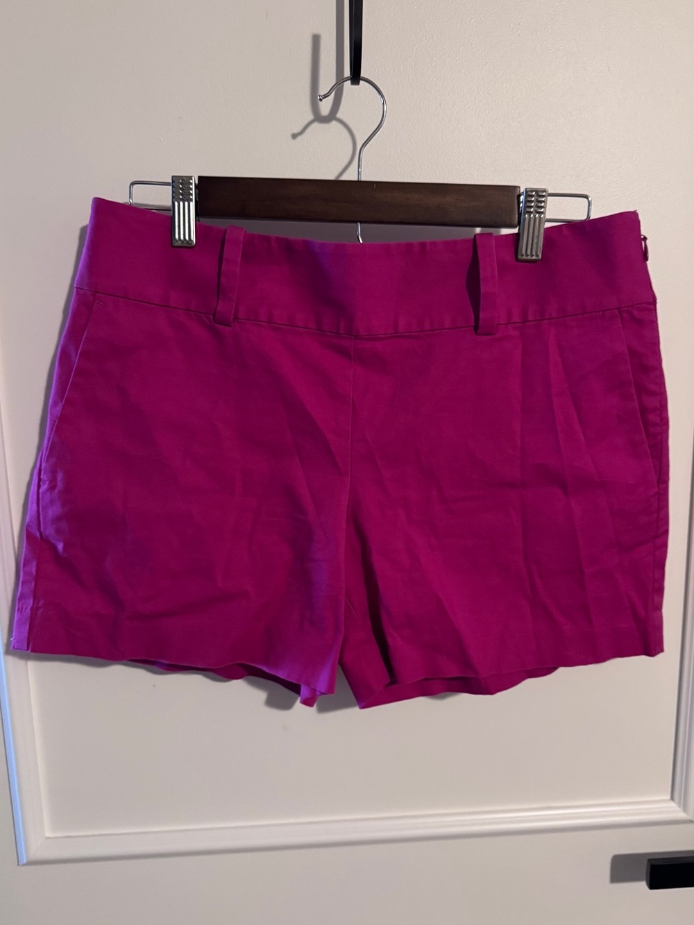 Ann Taylor Magenta Tailored Bermuda Shorts
